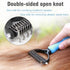 Undercoat Rake for Dogs, Long Tooth Grooming Rake + Deshedding Brush Comb for Medium Large Dogs & Longhair Cats