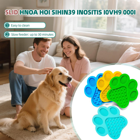 Lick Pad for Dogs Non-Slip Strong Suction Cup Fixed Soothing Toys Pet Grooming Bath Soothing Toys Anti-Anxiety
