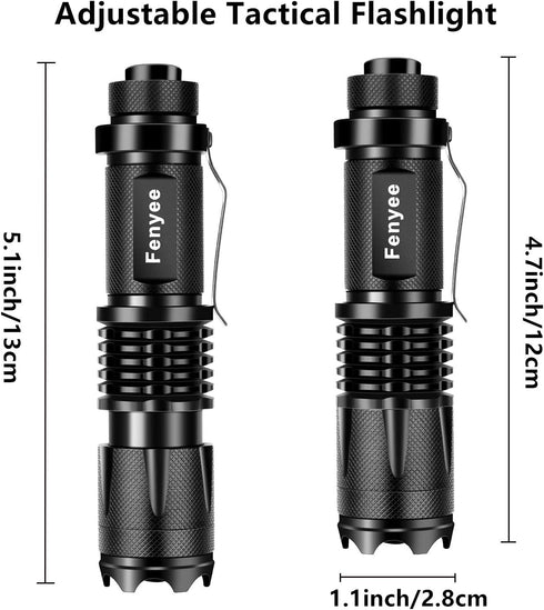 Tactical Flashlight, Adjustable 350 Yards 1200 Lumen LED Light with Offset Mount for Outdoor Hunting