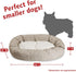 Majestic Pet 24" Charlie Beige Metallic Sherpa Bagel Bed