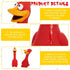 Hungdao 2 Pcs Horse Toys - 11 Inches Latex Rubber Chicken Dog Toy to Reduce Separation Anxiety, Screaming Chicken Toy