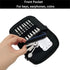 Golf Ball Bag Pouch with Front Tee Holder, Detachable Clip for 12-15 Balls, Zipper Pockets