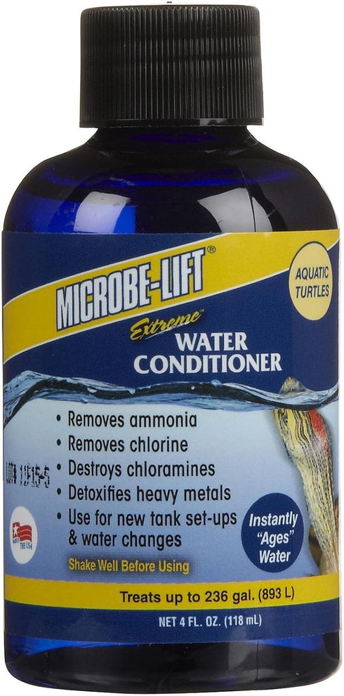 Aquatic Turtle Extreme Water Conditioner, 4 Fl Oz for Freshwater Aquariums by Microbe-Lift