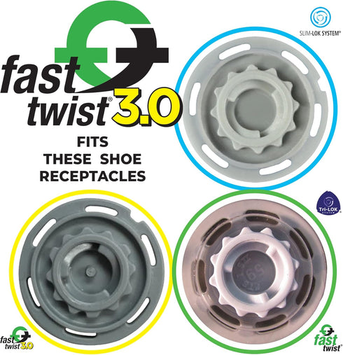 Softspikes Tour Flex Pro Fast Twist 3.0 Golf Spikes, 18 Count
