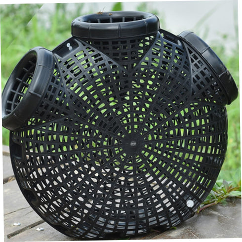 6Pcs 4.13In Yardwe Portable Fishing Cage Lids Lightweight Covers for EEL Shrimp Loach Trap Net Easy to Clean Outdoor