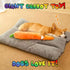 bantogogo 29.5 Inch, (1pcs) Giant Carrot Dog Toy Plush Dog Toy with Squeaker & Crinkle, Soft Durable Puppy Teething