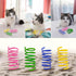 AGYM 60 Packs Cat Springs Toys, Colorful Durable Plastic Coils for Indoor Cats, Interactive Hunting Toys