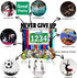 16" Never GIVE UP Race Bib Medal Hanger Holder Display Wall Rack in Long-Medal Hanger Awards Ribbon