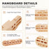 Wooden Hangboard Rock Climbing, Climbing Fingerboard with Mounting Kit for Bouldering, Finger Strength and Pull Up