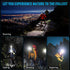 LED Rechargeable Headlamp, 900000 Lumens, 5 Modes, IPX7 Waterproof, Adjustable for Outdoor Activities