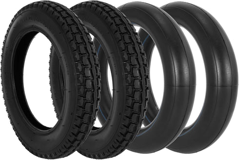 SOGIME 12.5 x 2.25 Tire Inner Tube, 12 1/2 x 2 1/4 E-Bike Tire and Tube with Angled Valve Stem, Black 2 Pack