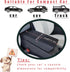 11lbs Cullaby Console Dog Car Seat - Portable Dogs Armrest Booster Seat for Small Dog, Anti-Collapse Pet Car Seat
