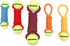 Mammoth Pet Products Flossy Chews Twister Toy with Tennis Ball, Medium 15''