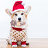 Elegant Little Tail Dog Collar with Flower, Christmas Holiday Pet Collar for X-Large Dogs, Puppy Collar Flower Girl Boy
