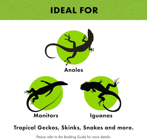 Zilla Reptile Terrarium Bedding Substrate, Green, 10G, 9.75" x 19.75"