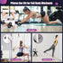 Pilates Bar Kit with Resistance Bands, Multifunctional Exercise Bar with Ab Roller for Weight Loss, Portable Home Gym
