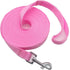 SALO Nylon Training Dog Leash, 1 Inch Wide, Long Leash for Small Medium Large Dogs, 20ft 30ft 40ft 50ft (Pink, 15 FOOT)