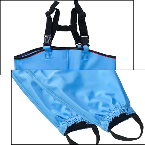 Luwint Kids Waterproof Rain Pants Lightweight Waders Outdoor Rain Bib Dirty Proof Trousers Snow Pants Boy Girl Fishing