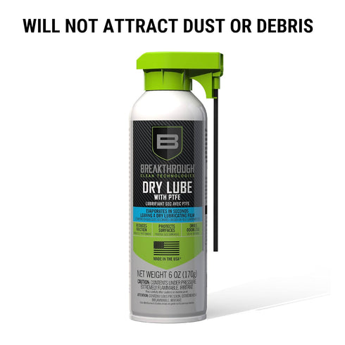 6oz, Breakthrough Clean Technologies Aerosol Dry Lube, Clear