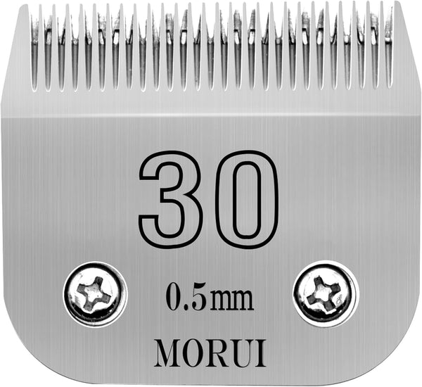 morui Detachable Pet Dog Clipper Blades, Carbon-Infused Steel Blade, Compatible with Most Andis, Oster Clippers
