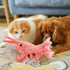 Mity rain Interactive Dog Toys, Wiggly Lobster Toy for Indoor & Outdoor, Rechargeable Floppy Plush Squeaky Dog Toys