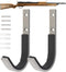 Gun Rack Storage Wall Mount - Horizontal Metal Stainless Steel Hangers for Rifles, Shotguns, and Bows