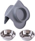 Hubulk Pet Dog Bowls 2 Stainless Steel with Non-Skid Silicone Mat + Pet Food Scoop for Small Medium Large Dogs Cats