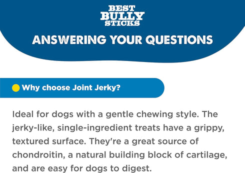 12 Inch 12 Count (Pack 1) Best Bully Sticks Beef Jerky for Dogs - of - All-Natural, High-Protein Gullet, Rawhide Free