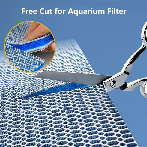 Aquarium Filter Media, Premium 8-Layer Filter Pads for Fish Tank Sponge Pad Foam Filter