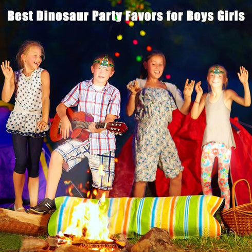 Triceratops LED Headlamp - Dinosaur Toy Flashlight for Kids Camping Gear, Ideal Gift for Boys, Girls, or Adults
