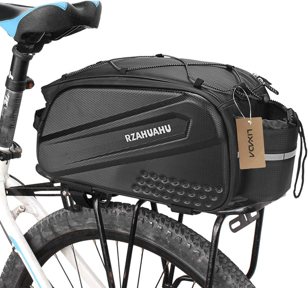 Lixada Bicycle Bag Double Pannier Rack, Large Capacity Rear Pannier Bag for Outdoor Cycling Travel