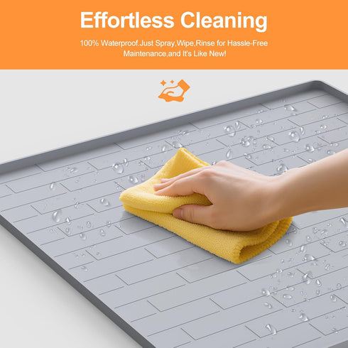 PUWANJILI Holder,25 25 Pee Pad Tray Holder for Dogs,Non-Slip Silicone Dog Puppy Pad x Square Puppy Potty Training