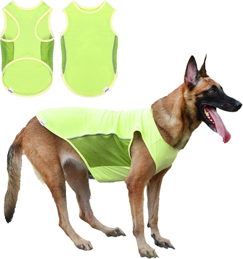 UPF 50+ Sun Protection Sports Fan Pet T-Shirts, Quick-Dry Soft Dog Clothes for Large Breed Dogs
