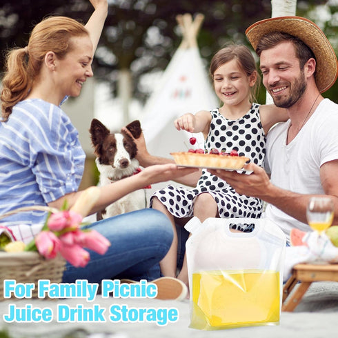 20 1.3 26 Zubebe Pcs x Gallon Water Container Bags Collapsible Emergency Container Bag Gallon Freezable Bpa Free Food