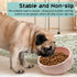 kathson Ceramic Slanted Dog Bowl, Cat Food Water Bowls Dish, Tilted 15° Pet Comfort Feeding Bowls (Pink)