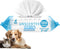 100 Unscented Dog Wipes for Paws, Butt, Ears, Eyes | Organic Hypoallergenic Pet Wipes with Aloe Vera | Extra Thick