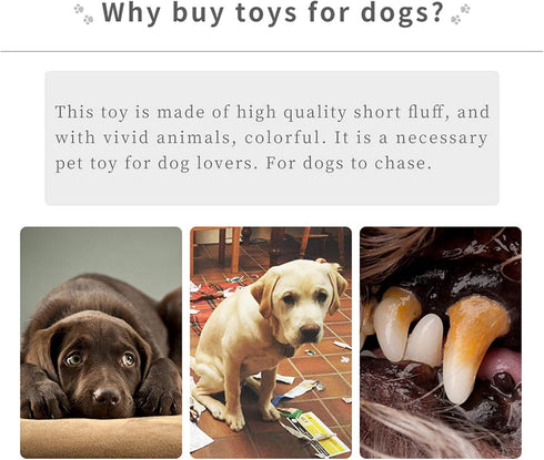 WishLotus Octopus Dog Chew Toy, No Stuffing Plush Squeaky Toy with Crinkle Paper for Small, Medium Dogs (Orange)