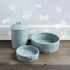 Park Life Designs Large Ceramic Dog Bowl for Food & Water | Durable, Easy-Clean & Dishwasher-Safe, Manor Blue