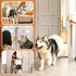 Luckyiren Brown Leather Hanging Door Bells for Dogs to Ring to Go Potty Training Doorbells Tools to Go Outside Dog