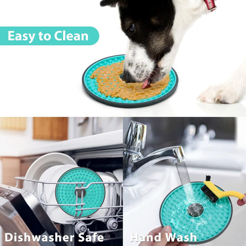 Lick Mat for Dogs, Dog Crate Lick Pads Slow Feeder, Lick Pad Crate Training Toy Crate Lick Plate,Very Suitable Peanut