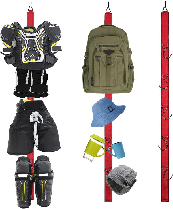 Hockey Drying Rack, Portable Sports Gear Organizer with 5 Hooks, Ideal for Ice Goalie Hockey Gifts