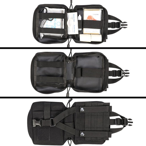 IronSeals Service Dog Vest Harness, Tactical Molle Dog Vest with Detachable Patches and Pouches