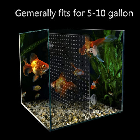 Clear Acrylic Aquarium Fish Tank Divider Kit for 10 Gallon and Up to 950 Gallon Tanks (Kit B - 2 PCs 5.9"x11.8")