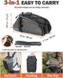 10L Backpack Insulated Rear Bike Rack Bag with Rain Cover, Waterproof Shoulder Saddle bag for Bicycles, Reflective
