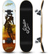 Sefulim Complete Skateboard - 31 x 8 Inch 7 Layer Canadian Maple Double Kick Deck for Boys Girls Teens Adults