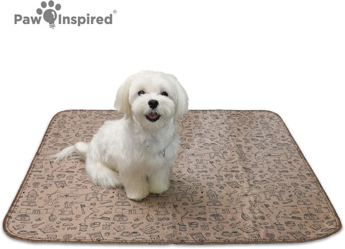 32x30" (2 pack)) Paw Inspired Washable Pee Pads for Dogs | Reusable Puppy Pads | Waterproof Whelping Pads | Washable