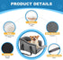 Center Console Dog Car Seat for Small Dogs Up to 12lbs, Portable Middle Console Booster Seat with Adjustable Straps