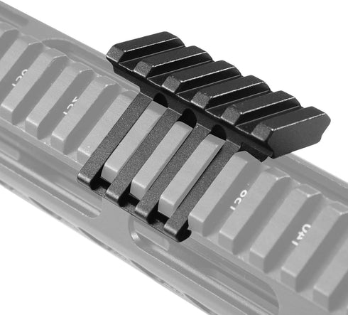 Picatinny Offset Rail Mounts, 3, 4, 5 Slots, 45 Degree Offset Angled Picatinny Weaver Rail Mount, Aluminum Low Profile