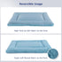 Dog Bed Mat, Reversible Dog Crate Pad, Soft Washable Kennel Mat (Cool and Warm) for Small Medium Dogs (18''x13'', Blue)