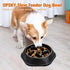 UPSKY Slow Feeder Dog Puzzle Bowl, Interactive Non-Slide Lick Treat Bowl for Small Medium Dogs, Black